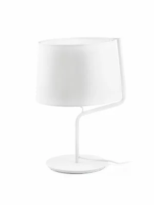 Akce BERNI bílá stolní lampa - FARO