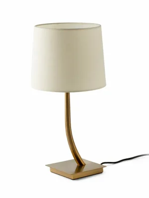 Značkový REM bronzová/béžová stolní lampa - FARO