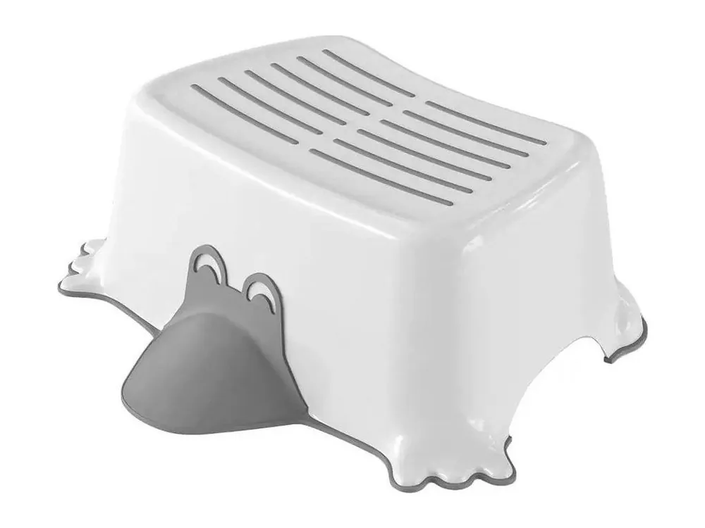 Značkový Aqualine DUCK dětské protiskluzové stupátko do koupelny, šedá 366410