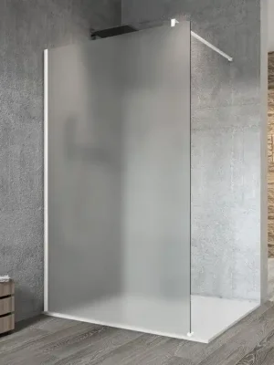 Značkový Gelco VARIO WHITE jednodílná sprchová zástěna k instalaci ke stěně, matné sklo, 1200 mm GX1412GX1015