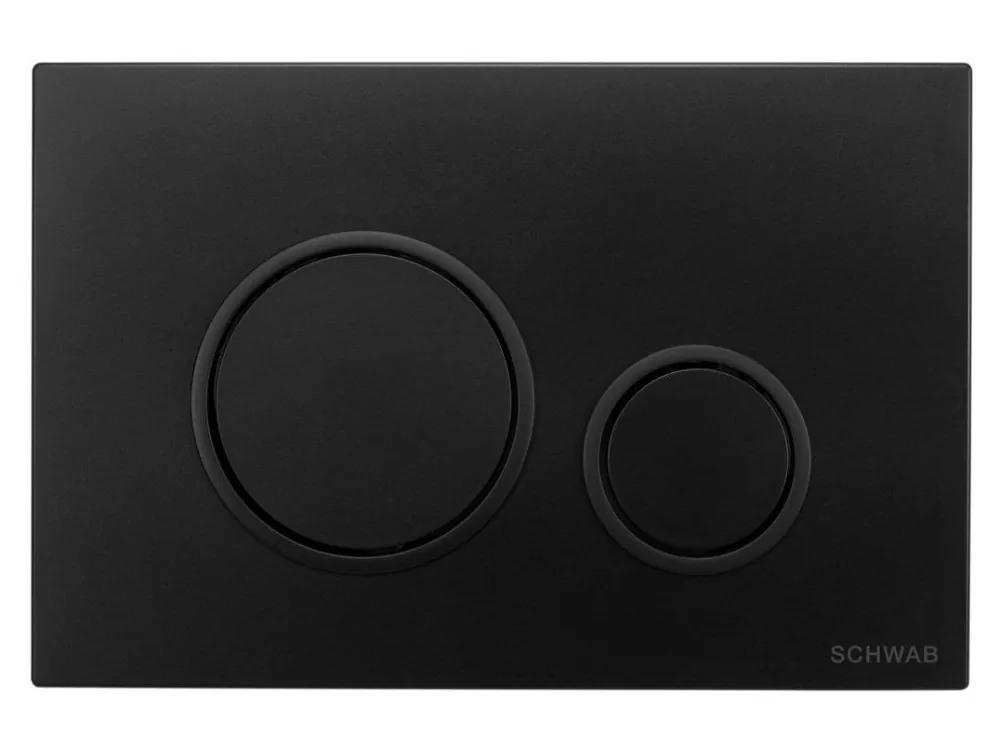 Sapho SCHWAB VELA ovládací tlačítko, 247x165 mm, černá mat P47-0190-0253 Top Prodej
