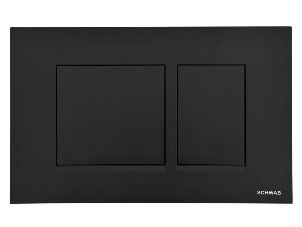 Sapho SCHWAB CERES ovládací tlačítko, 246x159 mm, černá mat P67-0190-0250 Finální Výprodej