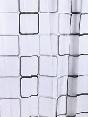 Aqualine Sprchový závěs 180x180cm, vinyl, čtvercový vzor ZV013 Expresní Doručení