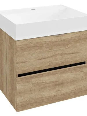 Omezená Nabídka Sapho ODETTA umyvadlová skříňka 57x50x43,5cm, dub alabama DT060-2222