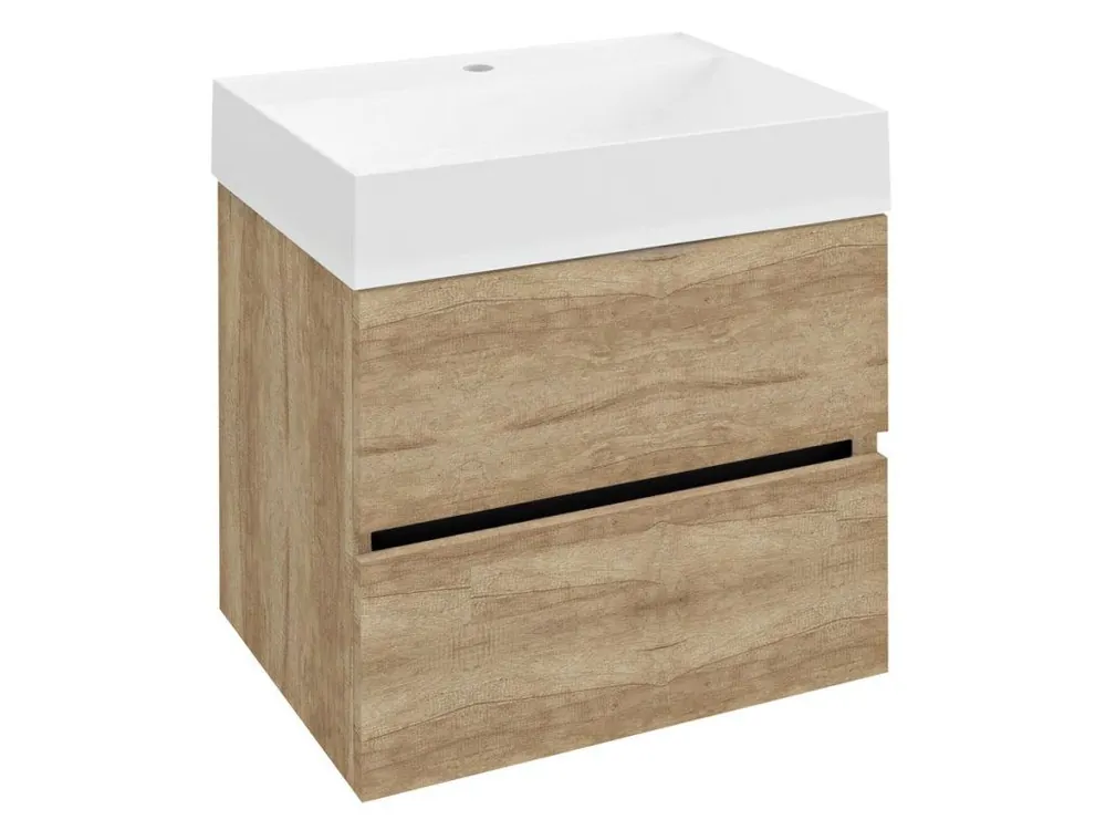 Omezená Nabídka Sapho ODETTA umyvadlová skříňka 57x50x43,5cm, dub alabama DT060-2222