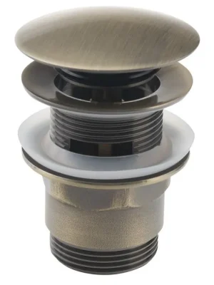 Akční Nabídka Aqualine Umyvadlová výpust 5/4“, click-clack, velká zátka, 30-45mm, tmavý bronz TF7001A