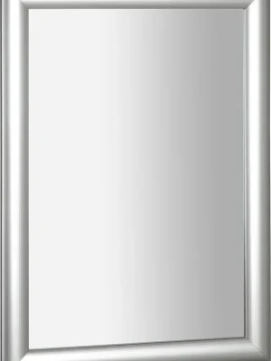 Sapho ESTA zrcadlo v dřevěném rámu 580x780mm, stříbrná s proužkem NL395 Víkendová Akce