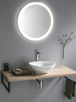 Sleva Aqualine VEGA sestava koupelnového nábytku, š. 97,5 cm, dub platin VG700-01