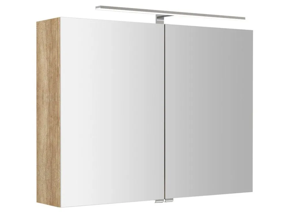 Aktuální Sapho RIWA galerka s LED osvětlením, 81x70x17cm, dub alabama RIW080-0022