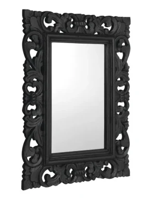 Sapho SAMBLUNG zrcadlo ve vyřezávaném rámu 60x80cm, černá IN128 Nízká Cena