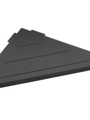 Vysoce Kvalitní Sapho SMART rohová police do spár 210x15x210mm, černá mat XJ615B