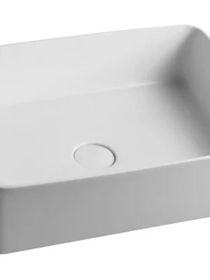 Sapho THIN umyvadlo na desku, Rockstone, 50x37 cm, bílá mat WN321 Víkendová Akce