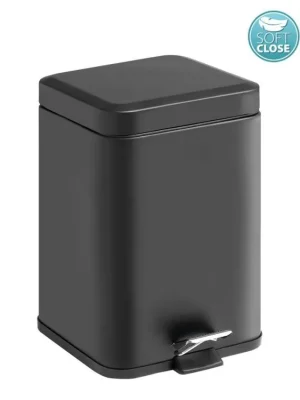 Expresní Doručení Sapho ARGENTA odpadkový koš 5l, Soft Close, černá mat 230914