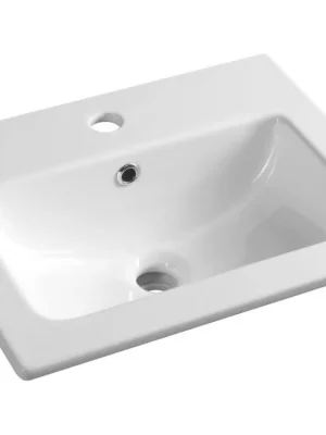 Sapho PRACTICO keramické umyvadlo nábytkové 50x40cm, bílá 44050 Zlevněný