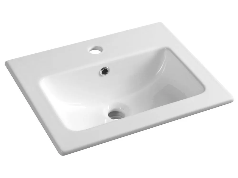 Sapho PRACTICO keramické umyvadlo nábytkové 50x40cm, bílá 44050 Zlevněný