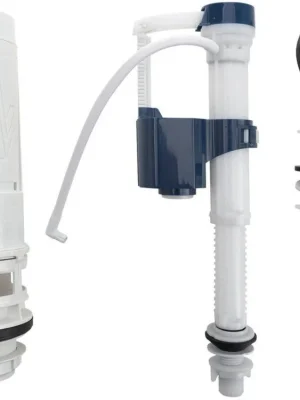 Značkový Bruckner Splachovací souprava s DUAL tlačítkem 49 mm, spodní napouštění 1/2", chrom 301.424.0