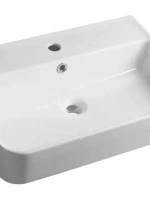 Značkový CERASTYLE GALI keramické umyvadlo 60x42cm, bílá TU0177