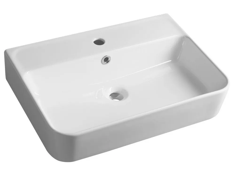 Značkový CERASTYLE GALI keramické umyvadlo 60x42cm, bílá TU0177