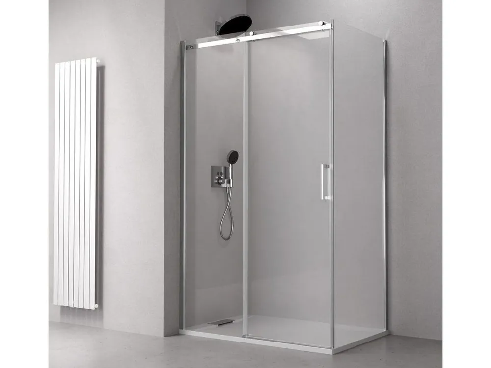 Značkový Polysan THRON ROUND obdélníkový sprchový kout 1500x900mm, kulaté pojezdy TL1590-5005