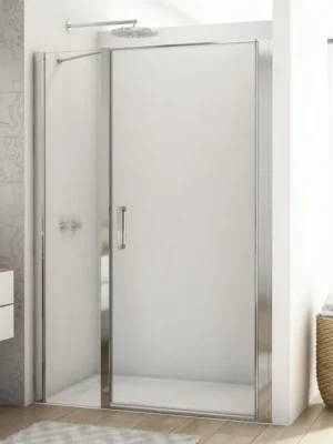 Vrácení Zdarma RONAL DIVERA Jednokřídlé dveře s pantem u zdi a s pevnou stěnou v rovině D22T31100605007