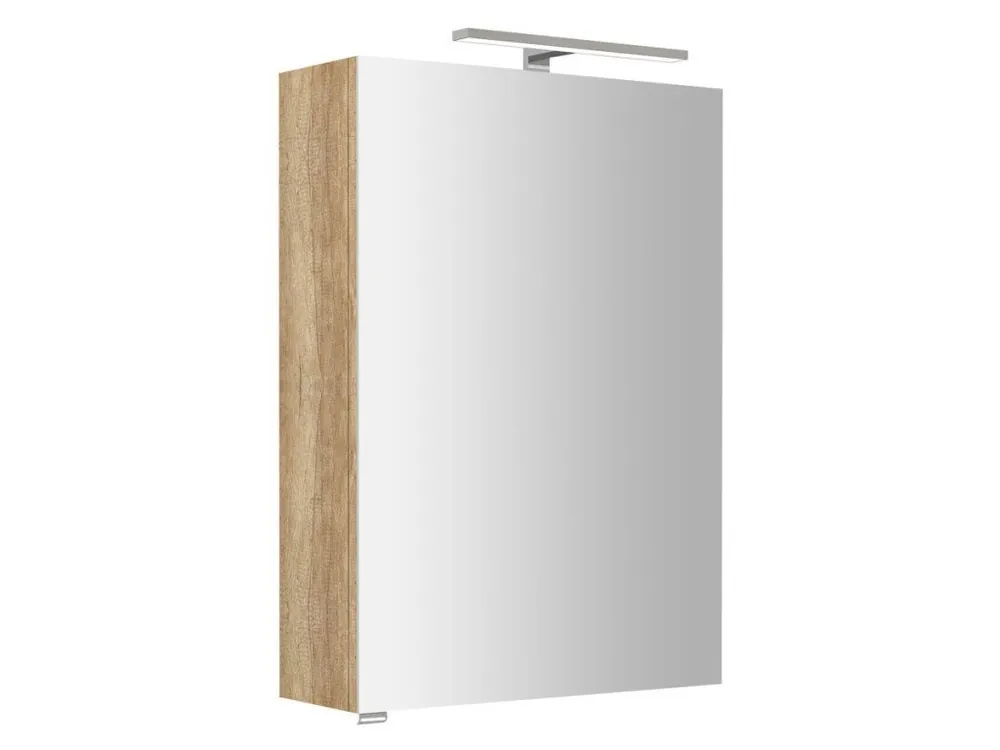 Značkový Sapho RIWA galerka s LED osvětlením, 50x70x17cm, dub alabama RIW050-0022