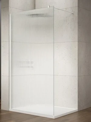 Značkový Gelco VARIO WHITE jednodílná sprchová zástěna k instalaci ke stěně, sklo nordic, 1000 mm GX1510-07