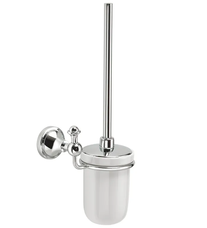 Značkový Gedy NEVIS WC štětka závěsná, keramika, chrom NV330313
