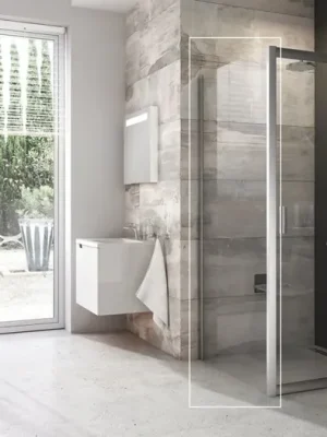 Značkový Ravak pevná stěna Blix BLPS-100 satin+transparent