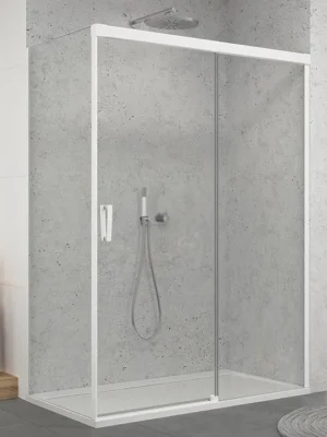 Značkový RONAL CADURA Jednodílné posuvné dveře s pevnou stěnou v rovině - pevný díl vpravo CAS2D1200907