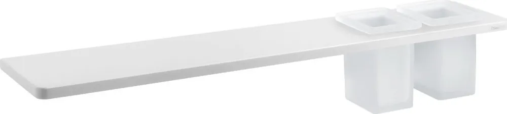 ABELINE police + 2 sklenky, 600mm, rockstone, bílá mat AE602-0101-01 Levný