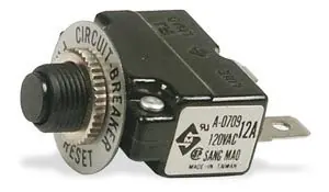 Aircraft® Tepelná pojistka motoru 1-fázová, 12 Amp. Odeslání Ihned