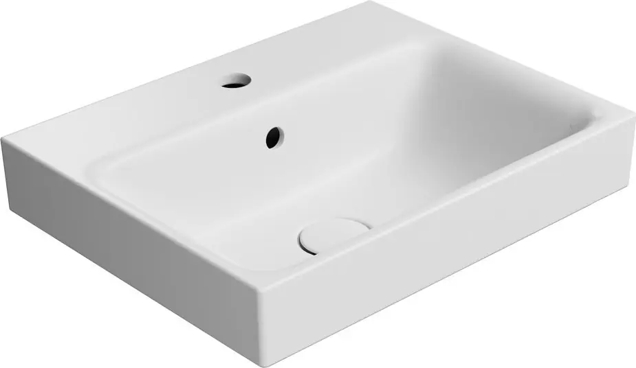 Značkový GSI NUBES keramické umyvadlo 50x40cm, bílá mat 9682109