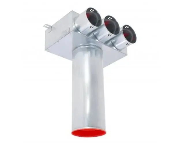 Oblíbený MAT Stropní / stěnový box rovný průchozí pro talířový ventil DN 125, SPB-3X90/125-OC