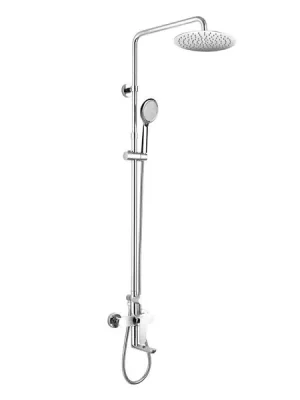 Značkový Mereo Mada Vanový a sprchový set 150mm se sprchovou soupravou otočným ramínkem ruční a hlavovou sprchou slim 200mm - CBE60101SCM