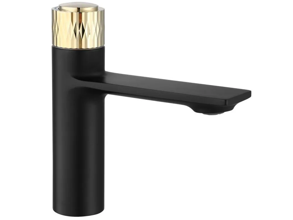 Vrácení Zdarma REA - Umyvadlová baterie Storm černo/zlatá REA-B9987