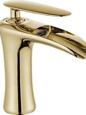MEXEN - Lyra umyvadlová baterie, zlatá 745300-50 Horká Nabídka