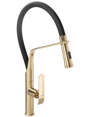 REA - Dřezová baterie Castor černá/zlatá REA-B6936 Značkový