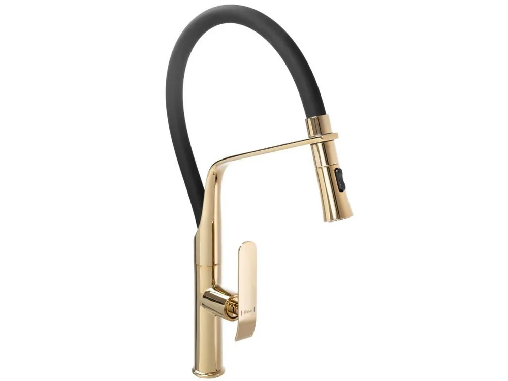 REA - Dřezová baterie Castor černá/zlatá REA-B6936 Značkový