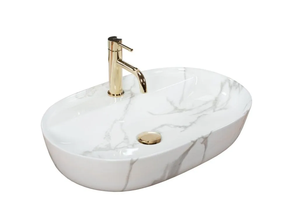 REA - Umyvadlo Aura 61 Marmo Shiny REA-U8003 Top Prodej
