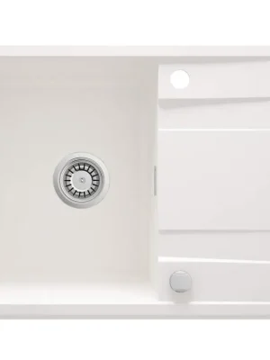 Nejprodávanější DEANTE - Eridan alabaster - Granitový dřez s odkapávačem ZQE_A113
