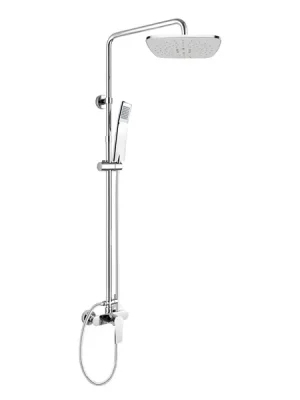 Značkový Mereo Dita Nástěnná sprchová batere 150 mm se sprchovou soupravou ruční a talířovou sprchou 220x220mm