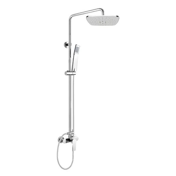 Značkový Mereo Dita Nástěnná sprchová batere 150 mm se sprchovou soupravou ruční a talířovou sprchou 220x220mm