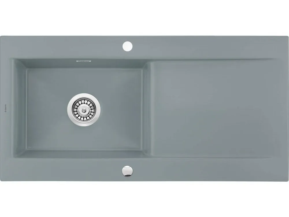DEANTE - Sabor šedá mat - Keramický dřez, 1 - bowl s odkapávačem ZCB_3113 Výhodná Nabídka