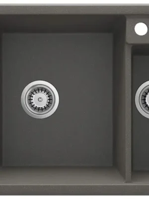 DEANTE - Magnetic antracit metalic - Magnetic Granitový dřez, 1.5 - bowl ZRM_T503 Pouze Dnes