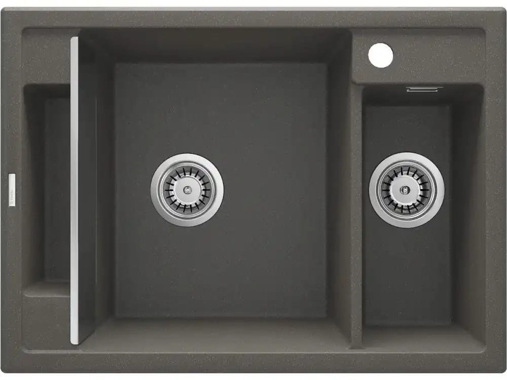 DEANTE - Magnetic antracit metalic - Magnetic Granitový dřez, 1.5 - bowl ZRM_T503 Pouze Dnes