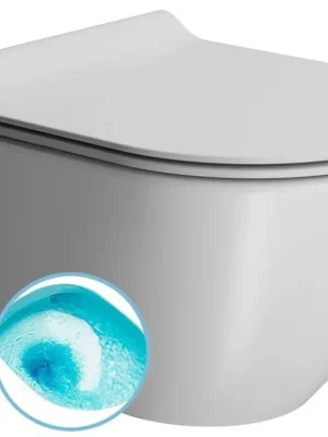 Značkový Sapho PURA závěsná WC mísa, Swirlflush, 36x50cm, bílá dual-mat 881609