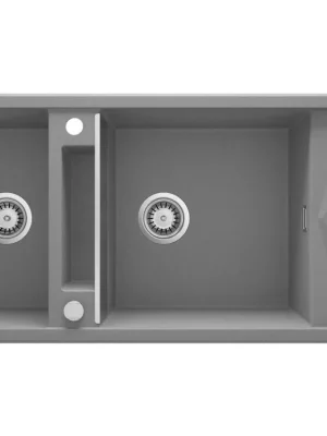 DEANTE - Magnetic metallic grey granitový dřez, 2-bowl ZRM_S213 Nakupujte Hned