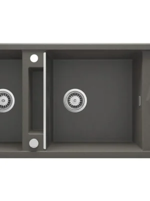 DEANTE - Magnetic anthracite metallic granitový dřez 2-bowl ZRM_T213 Akční Nabídka