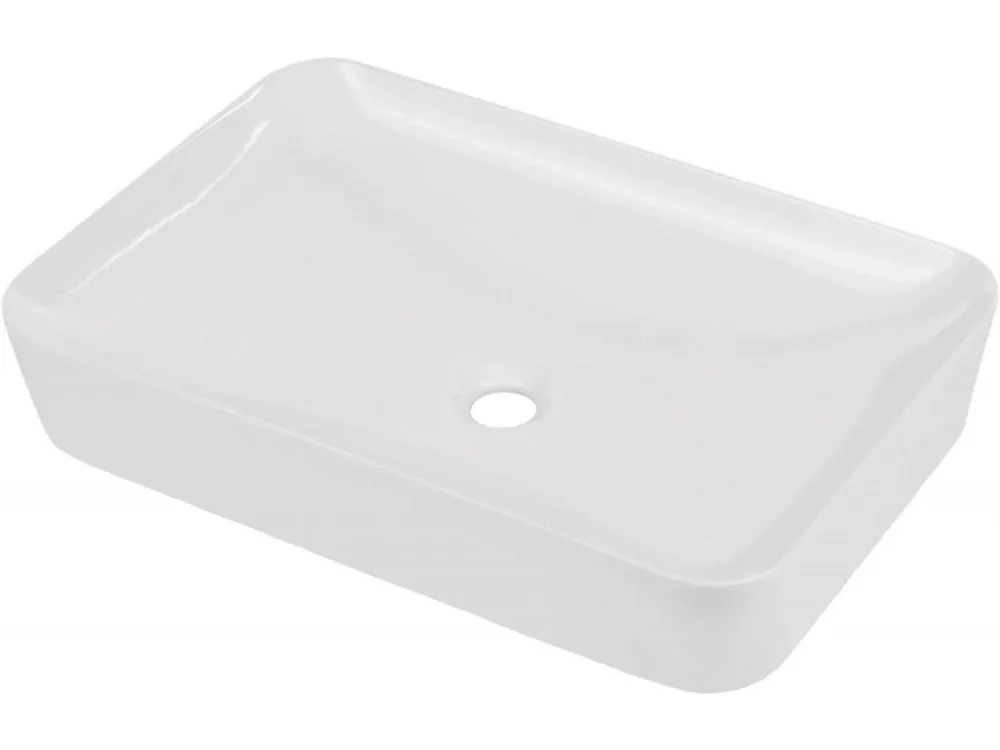 DEANTE - Tess bílá - Keramické umyvadlo na desku - 60x40 cm CDS_6U6S Rychlé Dodání