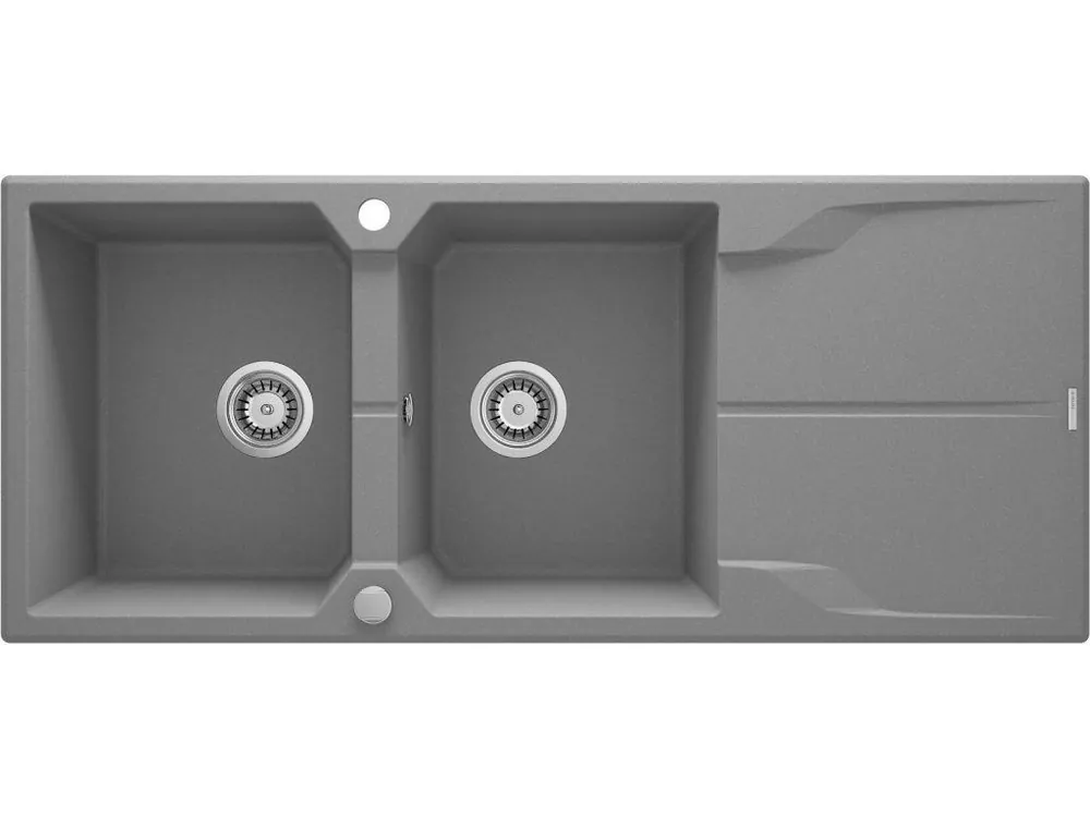 DEANTE - Andante šedá metalic - Granitový dřez, 2 - bowl s odkapávačem ZQN_S213 Odeslání Ihned